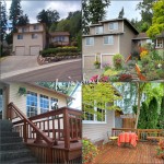 The home's exterior became warm and inviting with the addition of a garden to stroll through and a shaded deck
